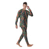 Banana Leaf Tropical Print Pattern Men's Pajamas-grizzshop