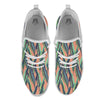 Banana Leaf Tropical Print Pattern White Athletic Shoes-grizzshop