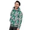 Banana Leaves Teal Print Pattern Men's Hoodie-grizzshop