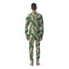 Banana Leaves Tropical Print Pattern Men's Pajamas-grizzshop