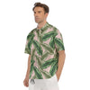 Banana Leaves Tropical Print Pattern Men's Short Sleeve Shirts-grizzshop