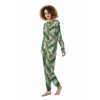 Banana Leaves Tropical Print Pattern Women's Pajamas-grizzshop