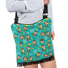 Banana Monkey Pattern Print Crossbody Bags-grizzshop