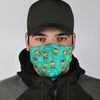 Banana Monkey Pattern Print Face Mask-grizzshop