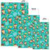 Banana Monkey Pattern Print Floor Mat-grizzshop