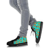 Banana Monkey Pattern Print Men Women's High Top Shoes-grizzshop