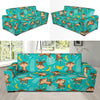 Banana Monkey Pattern Print Sofa Covers-grizzshop