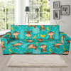 Banana Monkey Pattern Print Sofa Covers-grizzshop