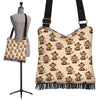 Banana Monkey Print Pattern Crossbody Bags-grizzshop