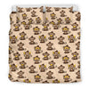 Banana Monkey Print Pattern Duvet Cover Bedding Set-grizzshop