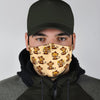 Banana Monkey Print Pattern Face Mask-grizzshop