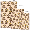 Banana Monkey Print Pattern Floor Mat-grizzshop