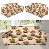 Banana Monkey Print Pattern Sofa Covers-grizzshop