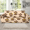 Banana Monkey Print Pattern Sofa Covers-grizzshop