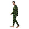 Banana Palm Leaf Print Pattern Men's Pajamas-grizzshop