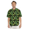 Banana Palm Leaf Print Pattern Men's Short Sleeve Shirts-grizzshop