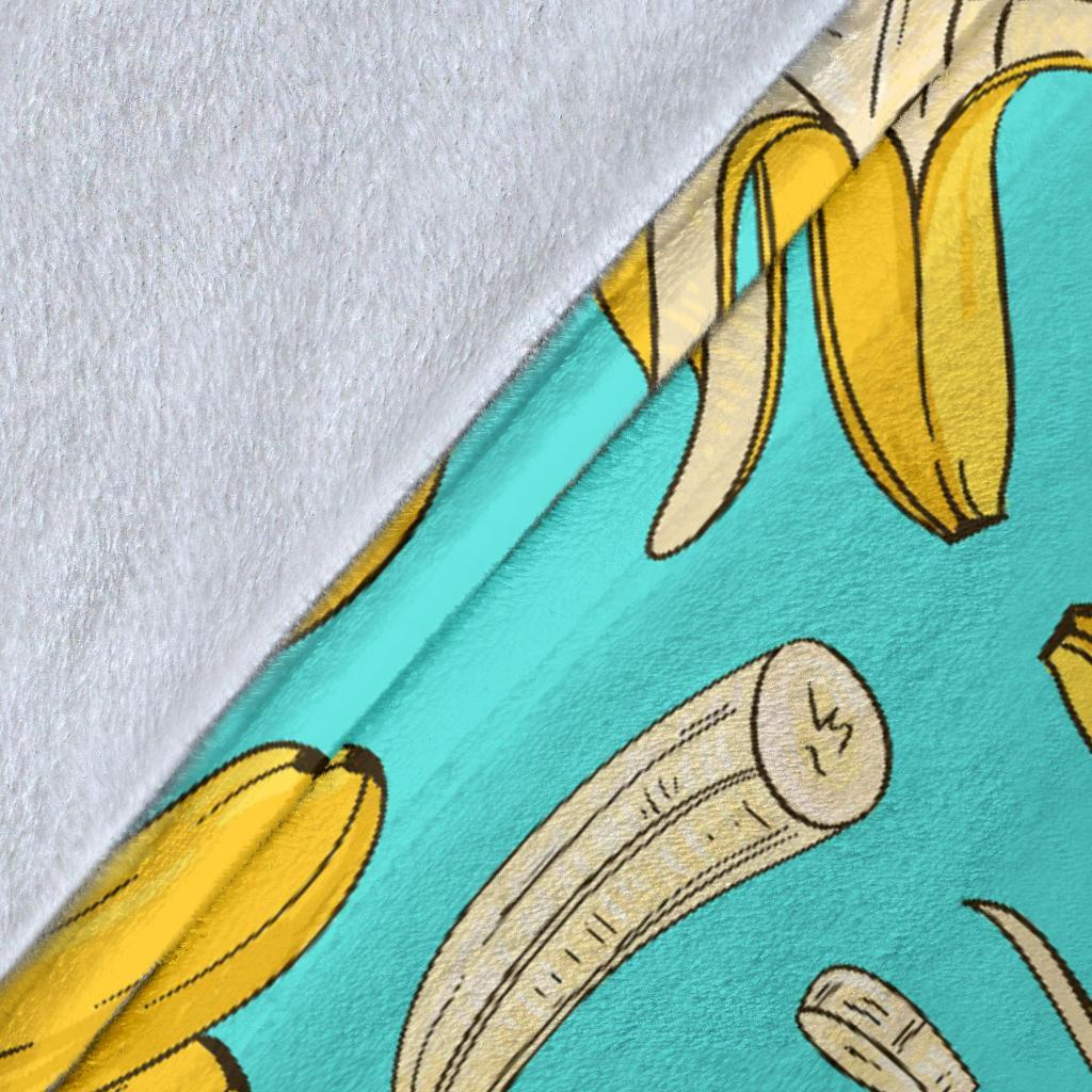 Banana Pattern Print Blanket-grizzshop