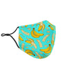 Banana Pattern Print Face Mask-grizzshop