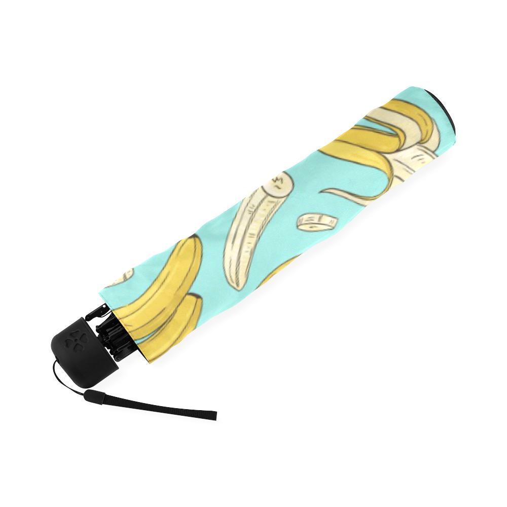 Banana Pattern Print Foldable Umbrella-grizzshop