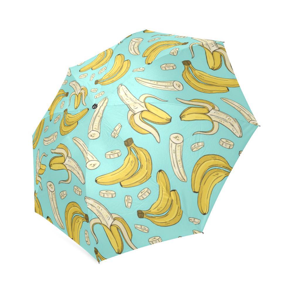 Banana Pattern Print Foldable Umbrella-grizzshop