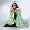 Banana Pattern Print Hooded Blanket-grizzshop