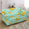 Banana Pattern Print Loveseat Cover-grizzshop