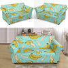 Banana Pattern Print Loveseat Cover-grizzshop