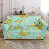 Banana Pattern Print Loveseat Cover-grizzshop