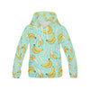 Banana Pattern Print Men Pullover Hoodie-grizzshop