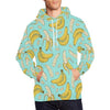 Banana Pattern Print Men Pullover Hoodie-grizzshop