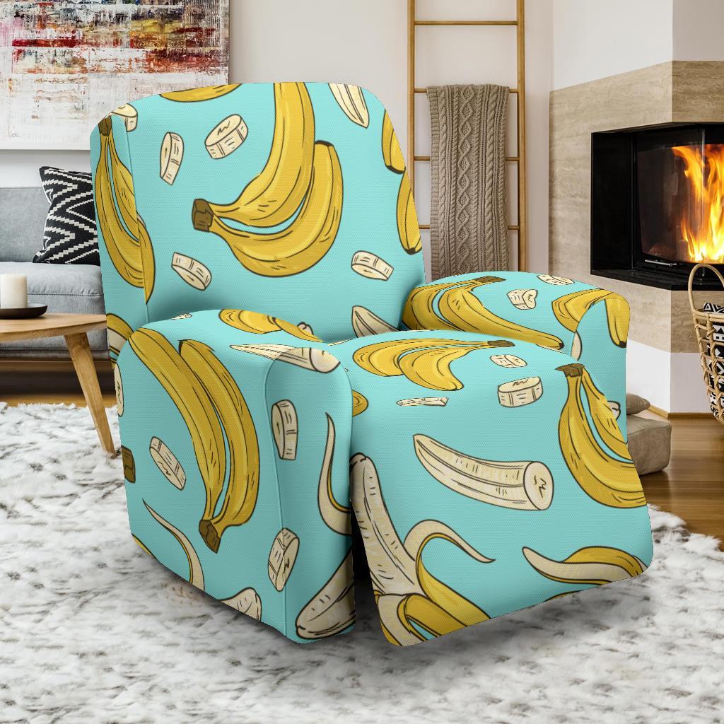 Banana Pattern Print Recliner Cover-grizzshop