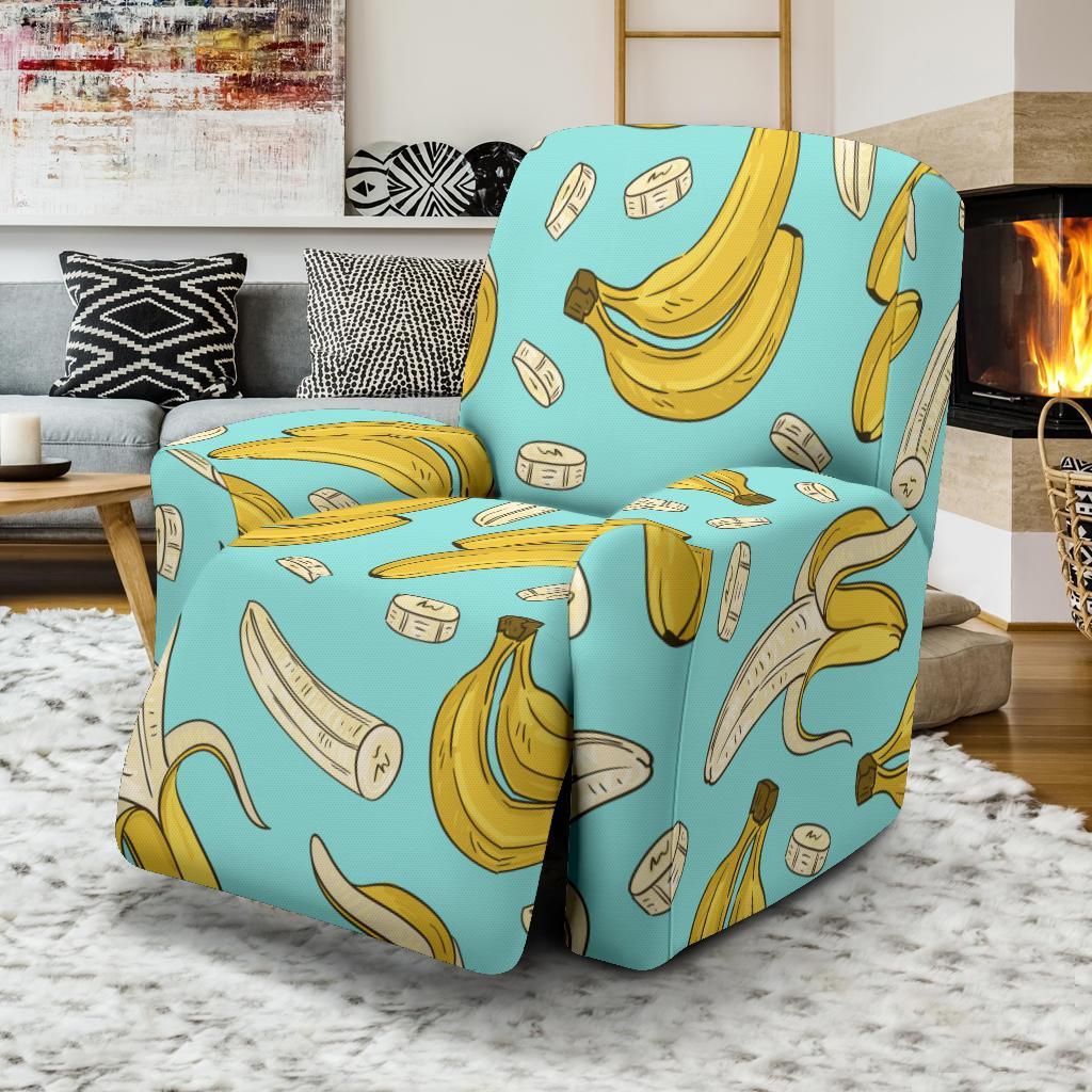 Banana Pattern Print Recliner Cover-grizzshop