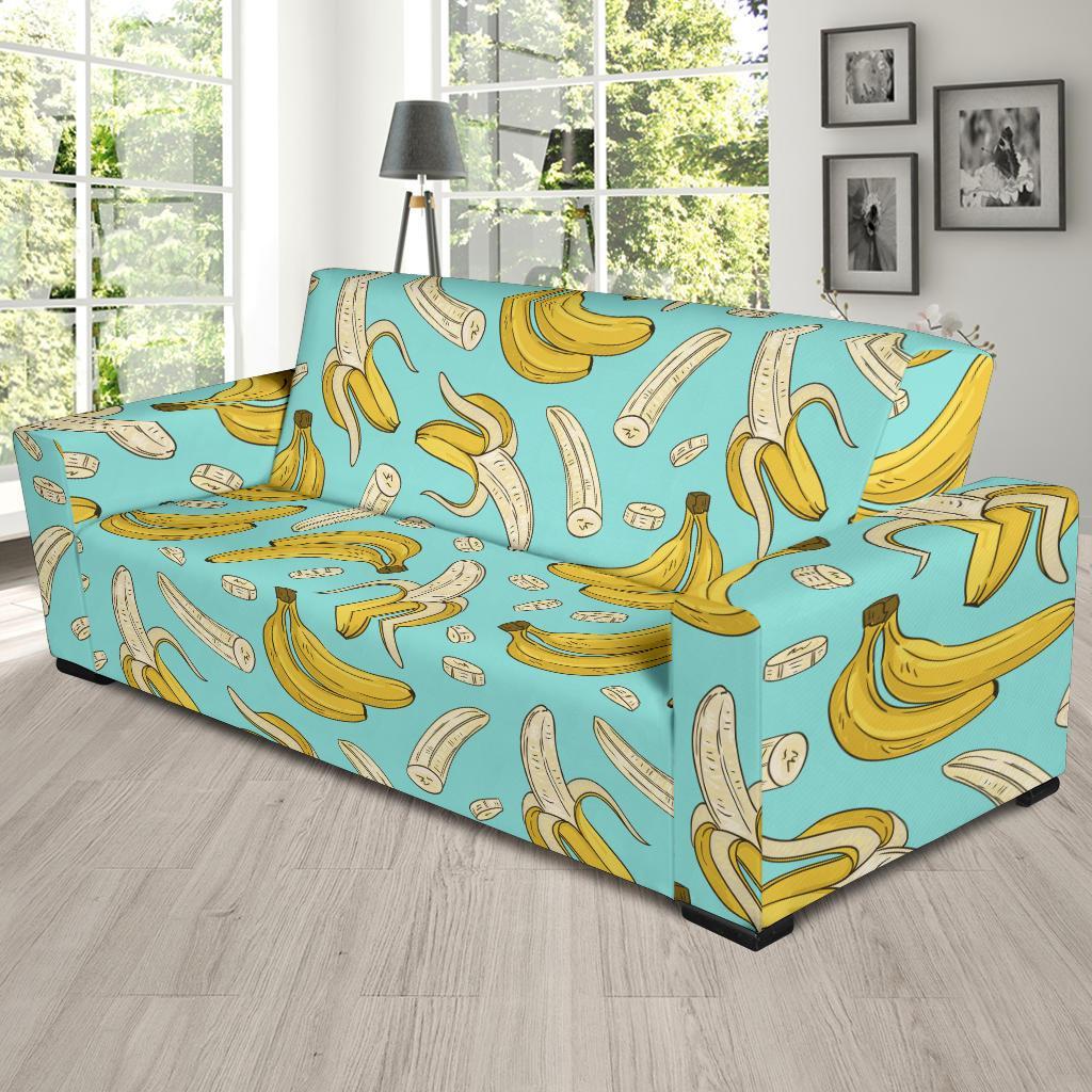 Banana Pattern Print Sofa Covers-grizzshop