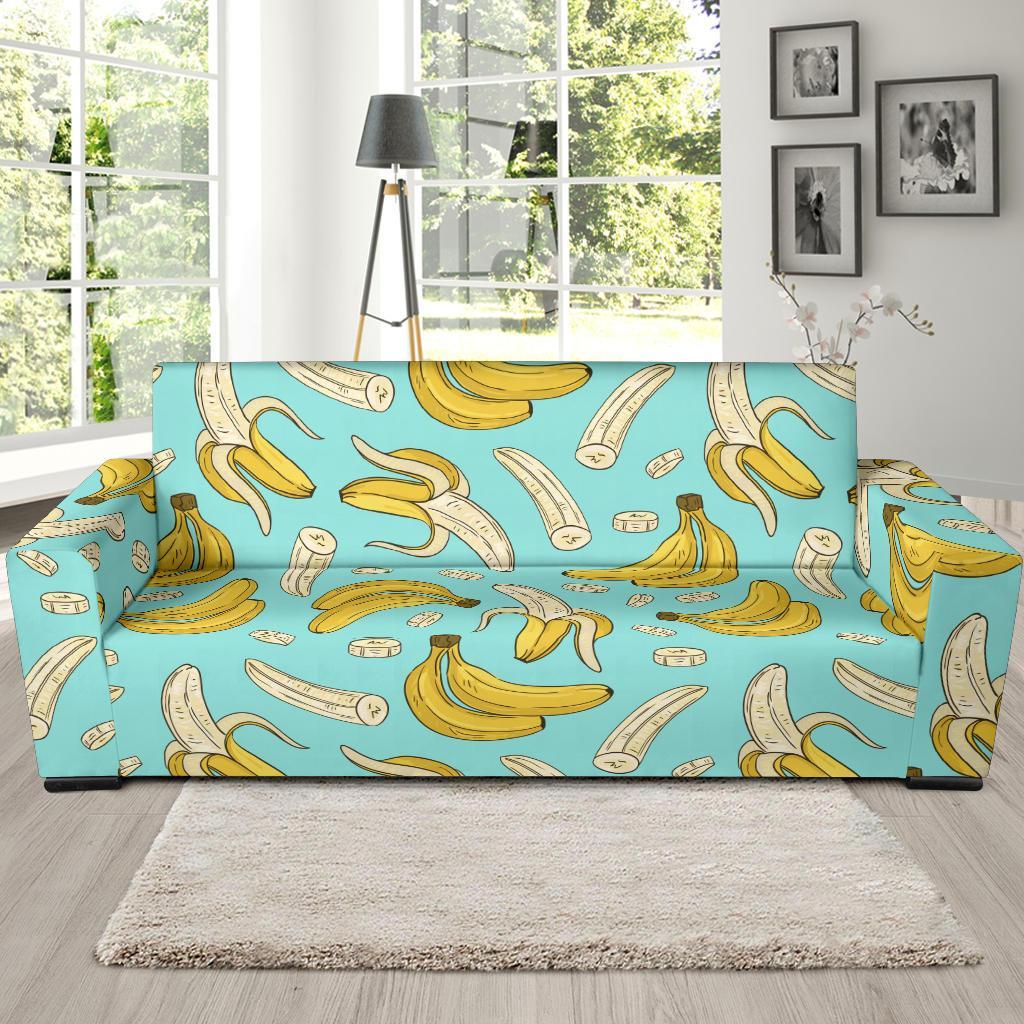 Banana Pattern Print Sofa Covers-grizzshop