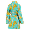 Banana Pattern Print Women Long Robe-grizzshop