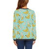 Banana Pattern Print Women's Sweatshirt-grizzshop