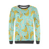 Banana Pattern Print Women's Sweatshirt-grizzshop