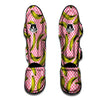 Banana Polka Dot Print Pattern Muay Thai Shin Guards-grizzshop