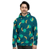 Banana Teal Print Pattern Men's Hoodie-grizzshop