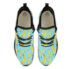 Banana Watercolor Print Pattern Black Athletic Shoes-grizzshop