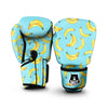 Banana Watercolor Print Pattern Boxing Gloves-grizzshop