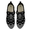 Bandana Black Paisley Print Black Athletic Shoes-grizzshop