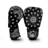 Bandana Black Paisley Print Boxing Gloves-grizzshop