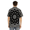 Bandana Black Paisley Print Men's Hawaiian Shirt-grizzshop