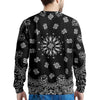 Bandana Black Paisley Print Men's Sweatshirt-grizzshop