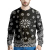 Bandana Black Paisley Print Men's Sweatshirt-grizzshop