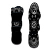 Bandana Black Paisley Print Muay Thai Shin Guards-grizzshop