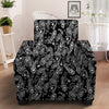 Bandana Black Paisley Print Pattern Armchair Slipcover-grizzshop