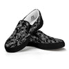 Bandana Black Paisley Print Pattern Black Slip On Shoes-grizzshop