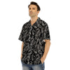 Bandana Black Paisley Print Pattern Men's Hawaiian Shirt-grizzshop